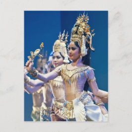 Asiatiska dansare vykort