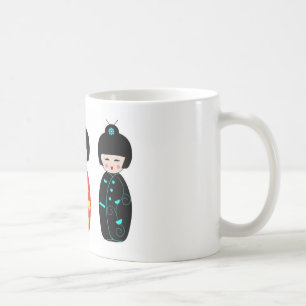 Asiatiska dockor kaffemugg