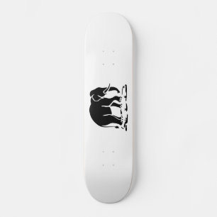 Asiatiska elefanter i närheten av Thai Elephant T Skateboard Bräda 19,5 Cm