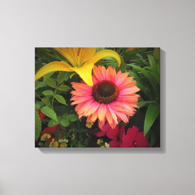 Asiatiska filéer och konfekt i Black Vignette Canvastryck (Framsida)