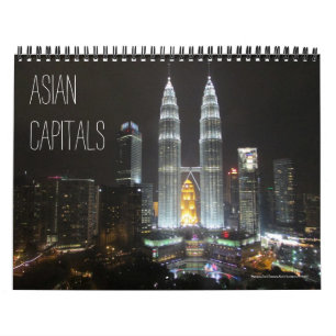 asiatiska huvudstäder (med platser) 2027 kalender