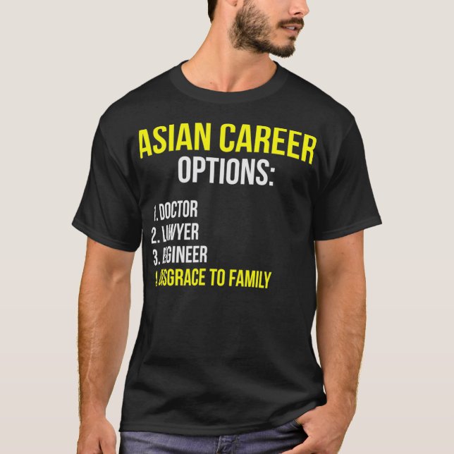 Asiatiska karriäralternativ Student Funny Tiger T Shirt (Framsida)