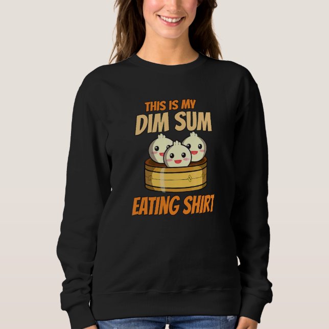 Asiatiska kinesiska rätter mat restaurang Dim Sum  T Shirt (Framsida)