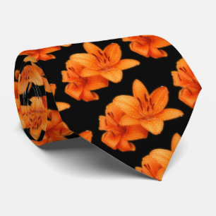 Asiatiska tigerlilier i Rain-Kissed Orange Slips