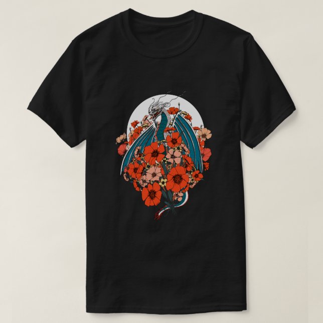 Asiatiskt draklogotyp t shirt (Design framsida)