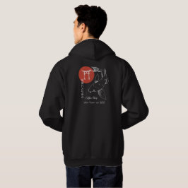 Asiatiskt inspirerad personlig karpfisk hoodie