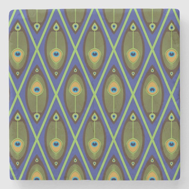 Asiatiskt mönster underlägg sten (Framsidan)