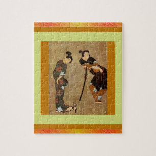 Asiatiskt par-pussel pussel