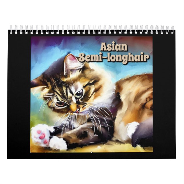 Asiatiskt semi-långhårig kalender (Omslag)