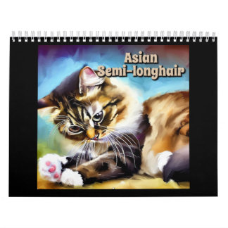 Asiatiskt semi-långhårig kalender