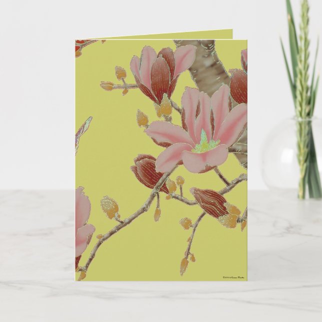 Asiatiskt sommarkort kort (Framsida)