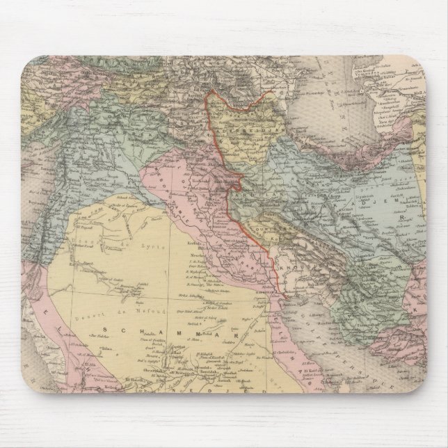Asiatiskt Turkiet och Persien Musmatta (Framsidan)