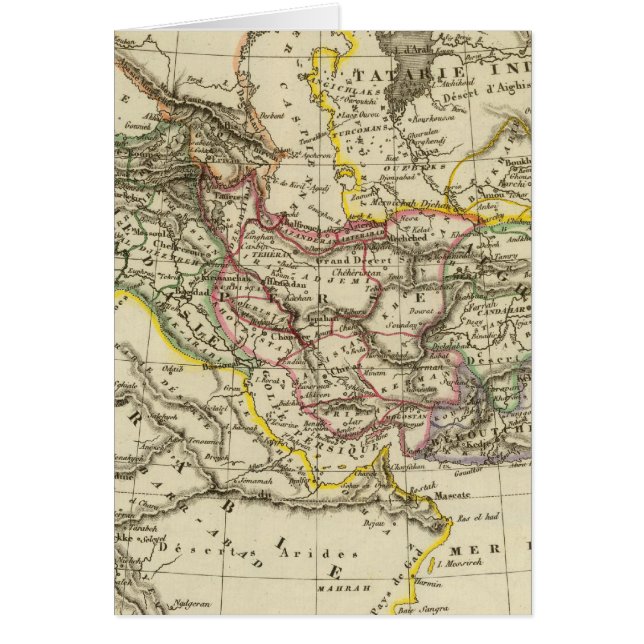 Asiatiskt Turkiet, Persien, Afghanistan Hälsningskort (Framsidan)