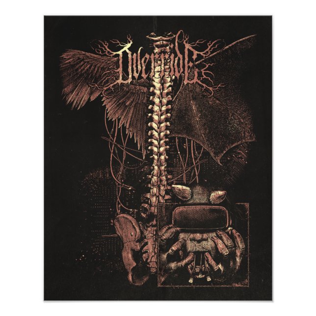 Åsidosätt - Techno-Goth Streetwear Design Fototryck (Framsidan)