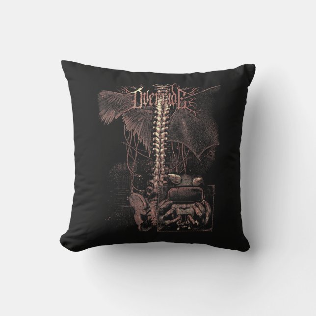 Åsidosätt - Techno-Goth Streetwear Design Kudde (Framsida)