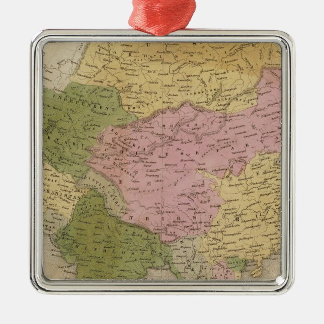 Asien 12 julgransprydnad metall (Framsidan)