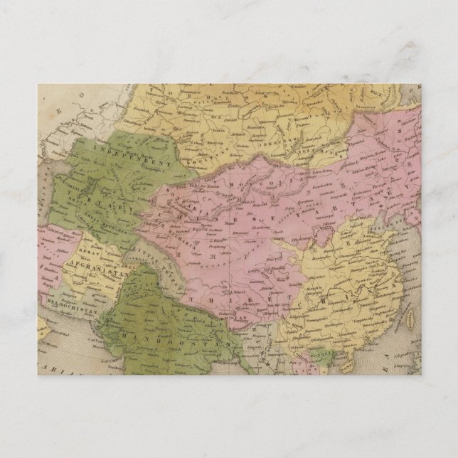 Asien 12 vykort (Framsida)