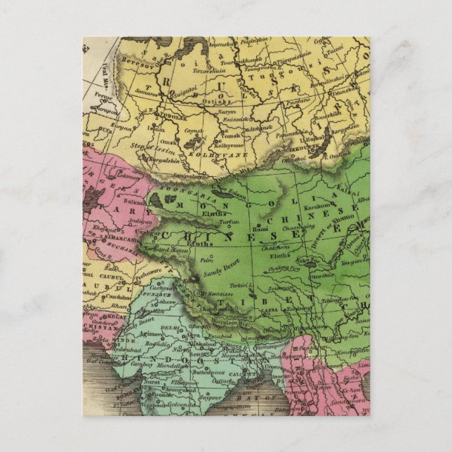 Asien 12 vykort (Framsida)