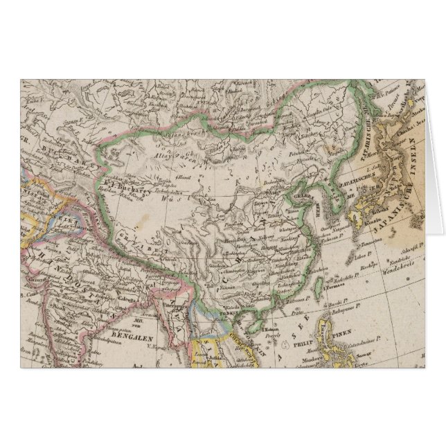 Asien 13 hälsningskort (Framsidan Horizontal)