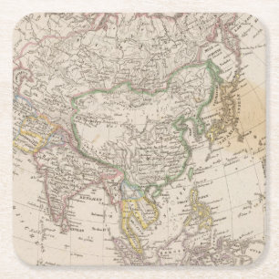 Asien 13 underlägg papper kvadrat