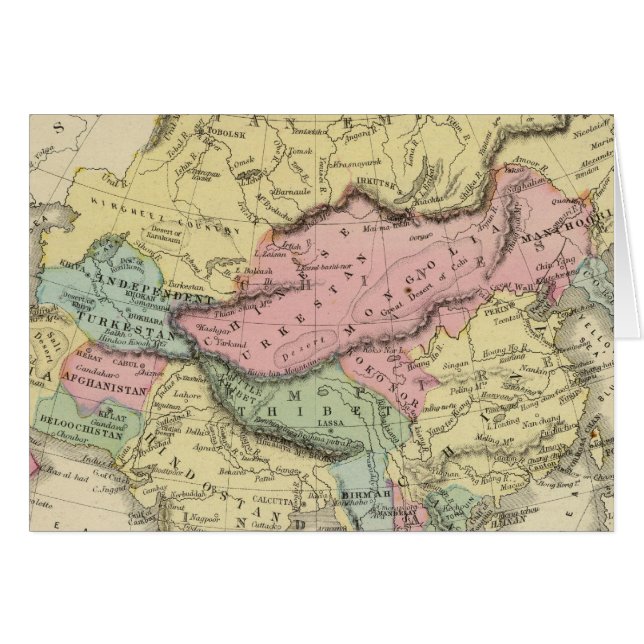 Asien 15 hälsningskort (Framsidan Horizontal)