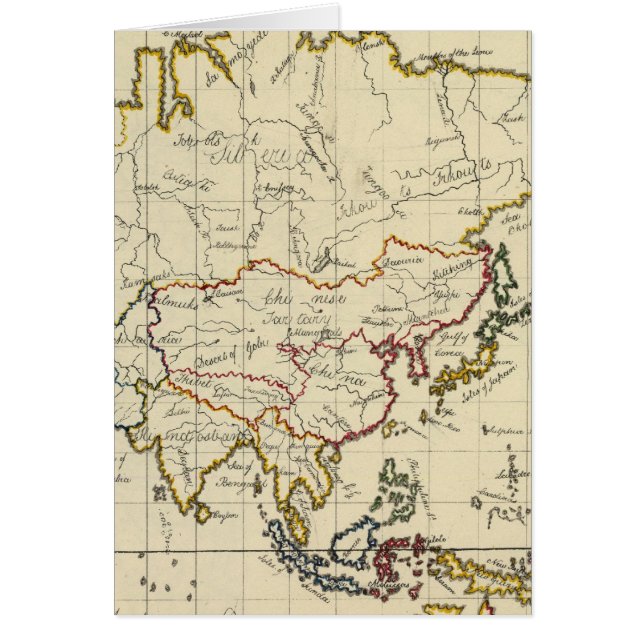 Asien 15 hälsningskort (Framsidan)