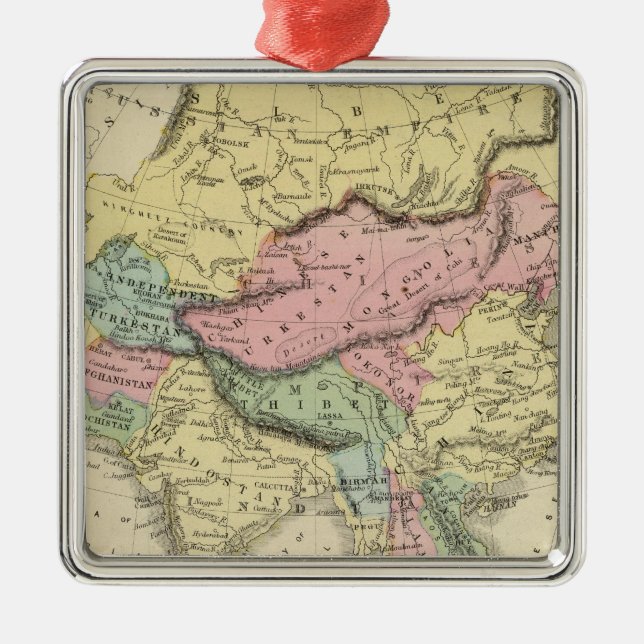 Asien 15 julgransprydnad metall (Framsidan)