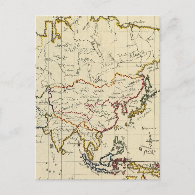 Asien 15 vykort (Framsida)
