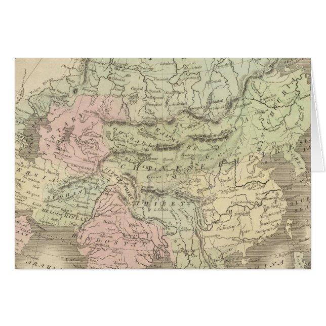 Asien 16 hälsningskort (Framsidan Horizontal)