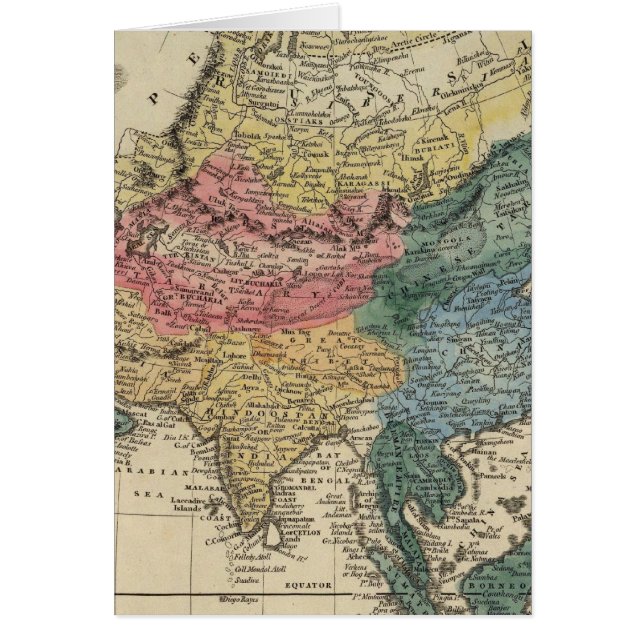 Asien 16 hälsningskort (Framsidan)