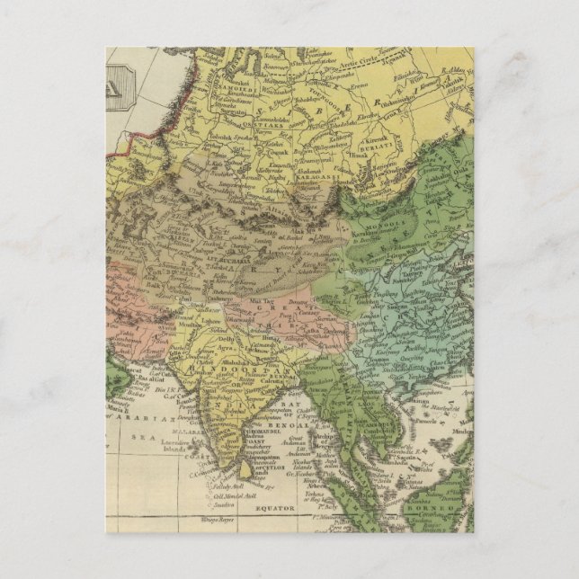 Asien 17 vykort (Framsida)