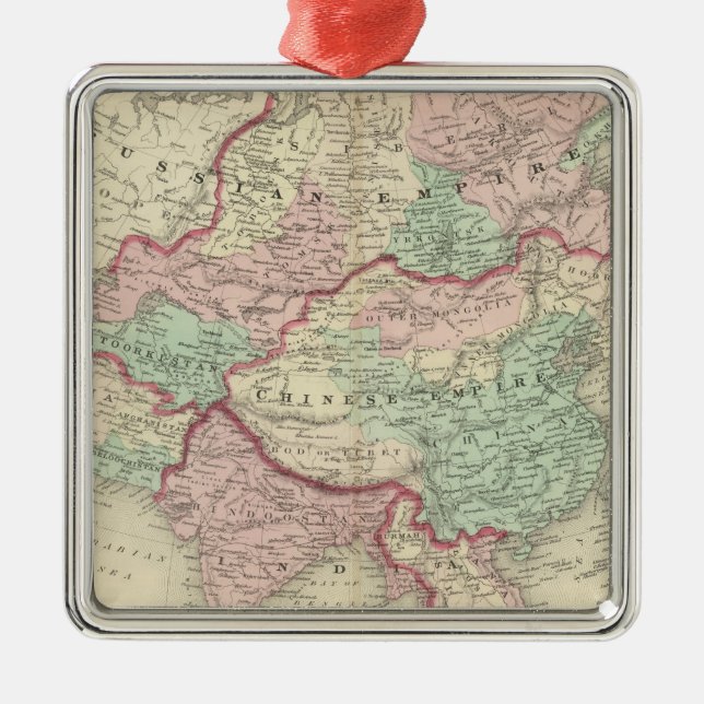 Asien 19 julgransprydnad metall (Framsidan)