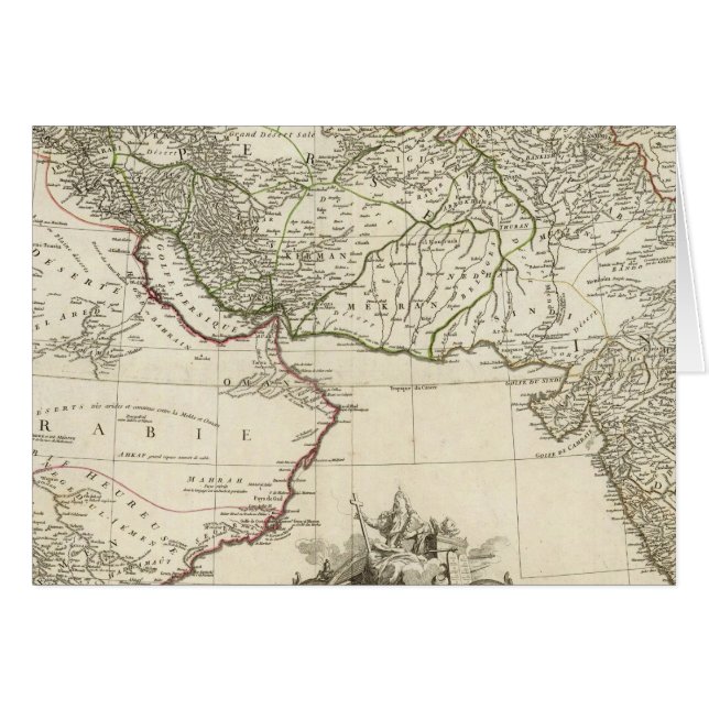 Asien 1 hälsningskort (Framsidan Horizontal)