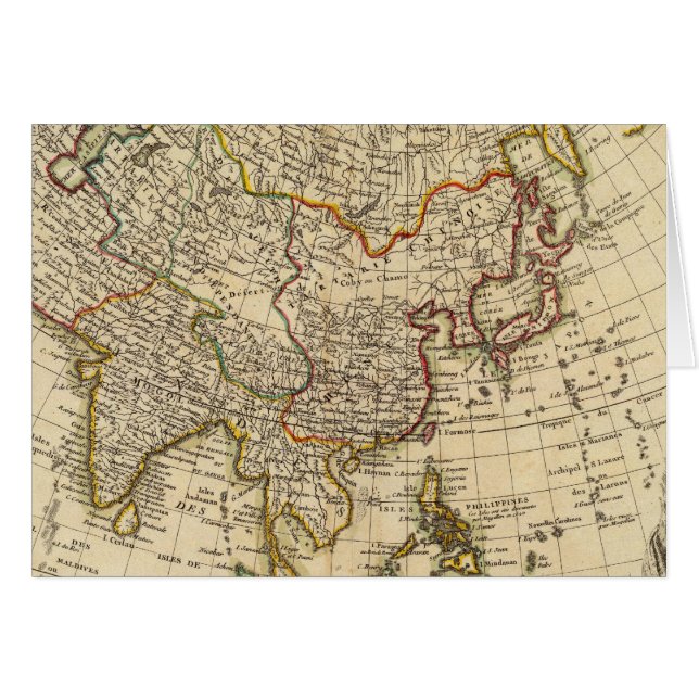 Asien 20 hälsningskort (Framsidan Horizontal)