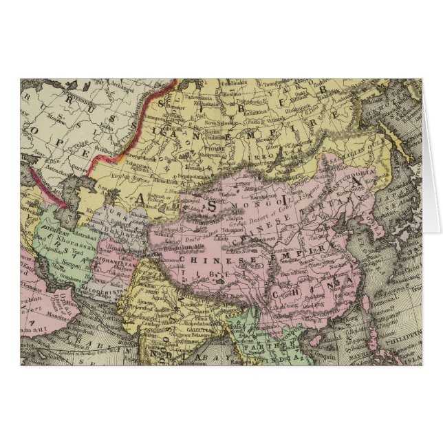 Asien 22 hälsningskort (Framsidan Horizontal)