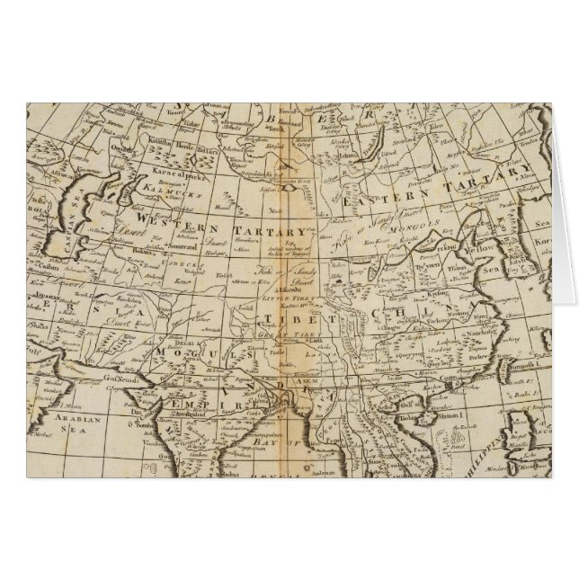 Asien 23 hälsningskort (Framsidan Horizontal)