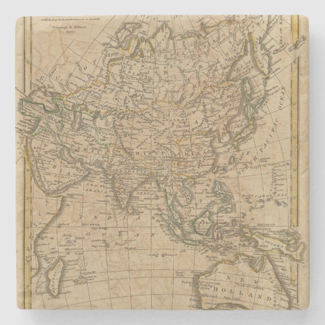 Asien 24 underlägg sten (Framsidan)