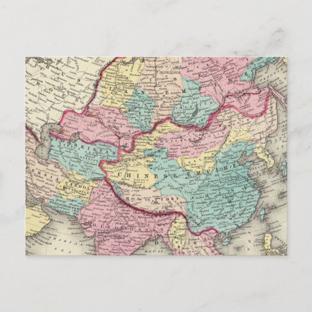 Asien 24 vykort (Framsida)