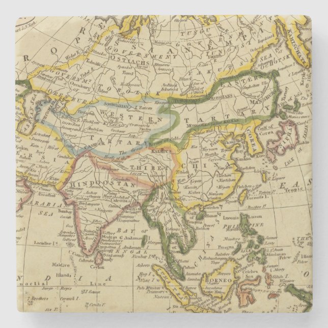 Asien 27 underlägg sten (Framsidan)