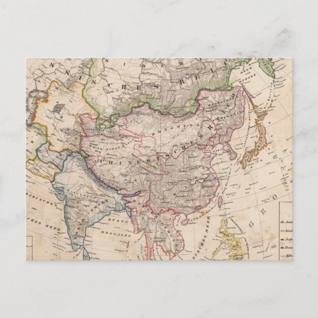 Asien 27 vykort (Framsida)