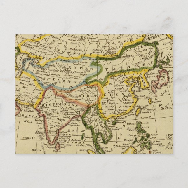 Asien 27 vykort (Framsida)