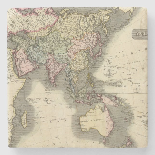 Asien 28 underlägg sten (Framsidan)