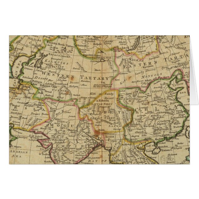 Asien 29 hälsningskort (Framsidan Horizontal)