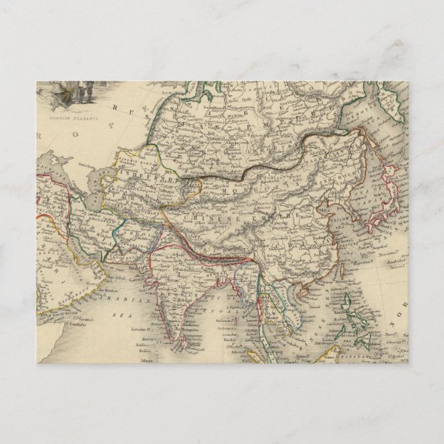 Asien 31 vykort (Framsida)