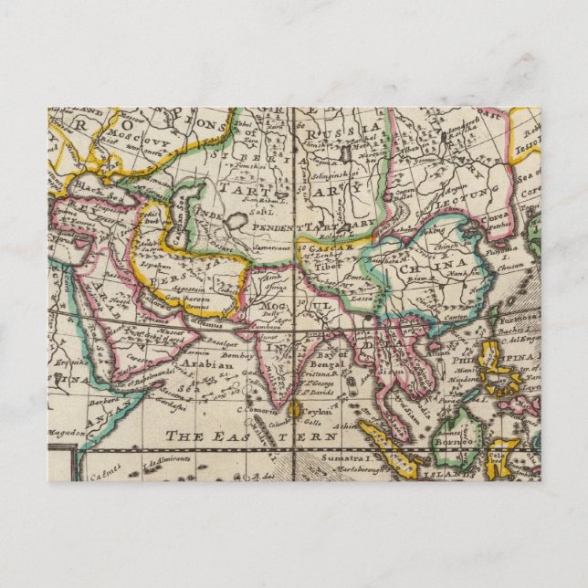 Asien 32 vykort (Framsida)