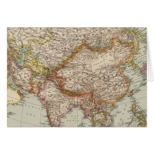 Asien 33 hälsningskort (Framsidan Horizontal)