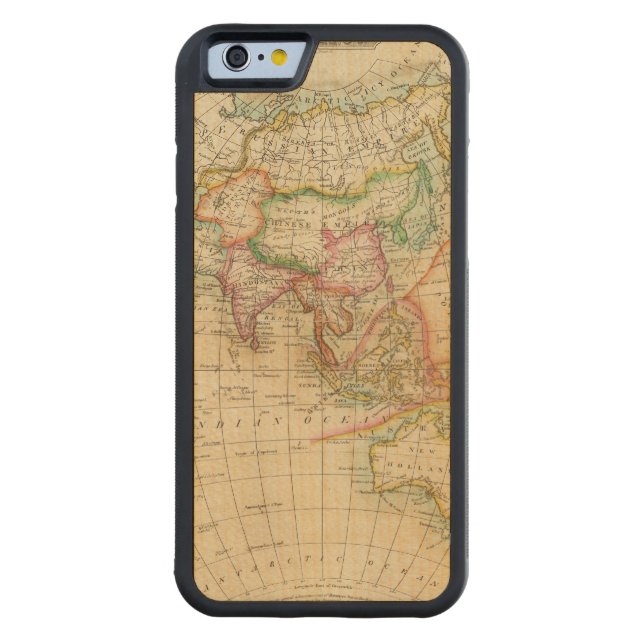 Asien 35 carved wood iPhone skal (Baksidan)