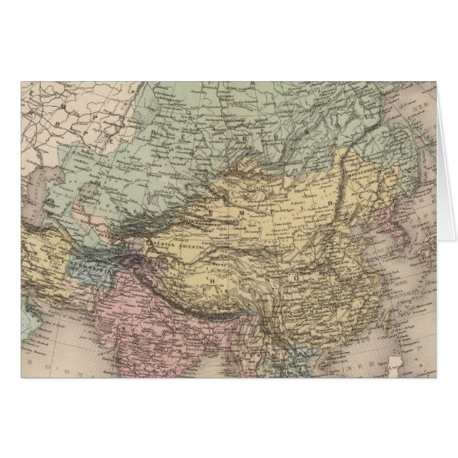 Asien 36 hälsningskort (Framsidan Horizontal)