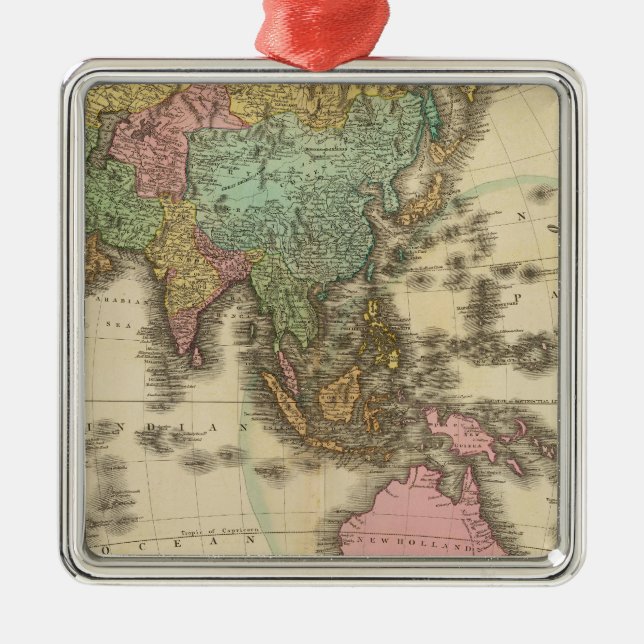 Asien 39 julgransprydnad metall (Framsidan)