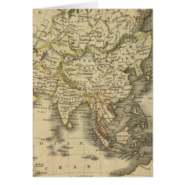 Asien 3 hälsningskort (Framsidan)